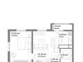 2-комнатная квартира · 45 м² · 7/9 этаж, мкр Акжар, жанша досмухамедова за 26 млн ₸ в Алматы, Наурызбайский р-н — фото 3