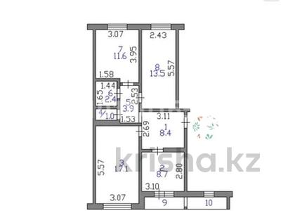 3-комнатная квартира · 70 м² · 5/5 этаж, Алматинская — Сокол за 22.8 млн ₸ в Петропавловске