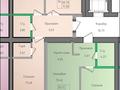 3-комнатная квартира · 71.58 м² · 3/5 этаж, Садуакасова 15 — За Цоном по Ауэзова, примерно пересечение Садуакасова и Байтурсынова за ~ 27.9 млн ₸ в Кокшетау
