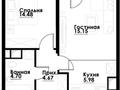 2-комнатная квартира · 47 м² · 9/12 этаж, ул. Фадеева, 38/1 38/1 — райымбека за 28 млн ₸ в Алматы, Алатауский р-н