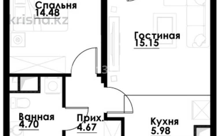 2-комнатная квартира · 47 м² · 9/12 этаж, ул. Фадеева, 38/1 38/1 — райымбека за 28 млн ₸ в Алматы, Алатауский р-н — фото 2