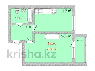 1-комнатная квартира, 39.7 м², 9/9 этаж, Уральская 45Г за ~ 11.9 млн 〒 в Костанае