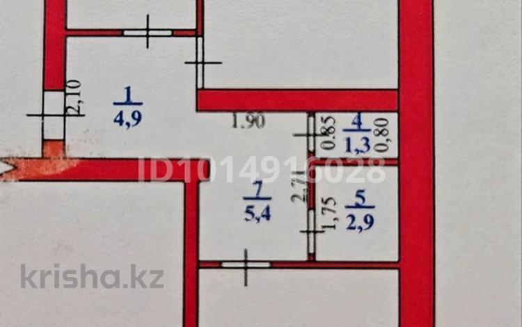 2-бөлмелі пәтер · 53.8 м² · 1/5 қабат, Жолдыбаева 4, бағасы: 17.5 млн ₸ в Уральске — фото 12