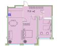 2-комнатная квартира, 71 м², мкр Таусамалы, Жандосова 70а за 42.6 млн 〒 в Алматы, Наурызбайский р-н — фото 2