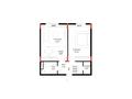 2-бөлмелі пәтер · 55.8 м² · 2/4 қабат, Ақ Шағала -ш/а. — Район Парка Победы возле пешеходного моста, бағасы: 30 млн ₸ в Атырау, мкр Ак Шагала — фото 6