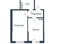 1-бөлмелі пәтер · 47.2 м² · 6/6 қабат, мкр Нуркент 25 — Момышулы, бағасы: 26.4 млн ₸ в Алматы, Алатауский р-н — фото 2