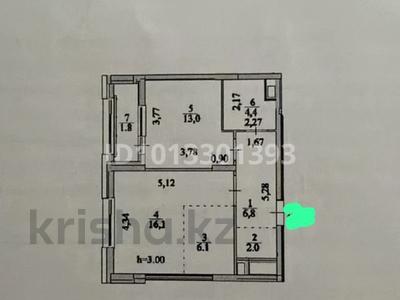 2-комнатная квартира · 50.3 м² · 4/9 этаж, Е-899 5 — Bi Group за 35.7 млн ₸ в Астане, Нура р-н