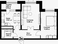 2-комнатная квартира · 57.71 м² · 9/9 этаж, Нажимеденова 29 — A426 за 25.4 млн ₸ в Астане, Алматы р-н — фото 5