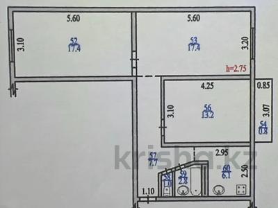 3-комнатная квартира · 66.4 м² · 2/5 этаж, Манаса 73А за 50 млн ₸ в Алматы, Бостандыкский р-н