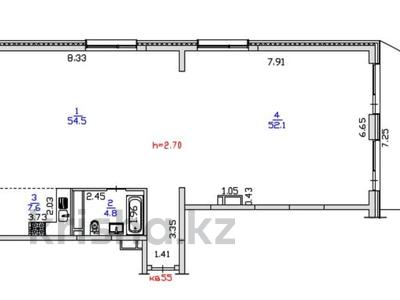 4-комнатная квартира · 126 м² · 1/3 этаж, Торангы 55 за 104 млн ₸ в Алматы, Бостандыкский р-н
