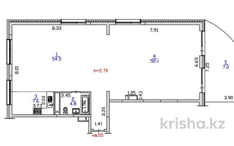 4-комнатная квартира · 126 м² · 1/3 этаж, Торангы 55 за 104 млн ₸ в Алматы, Бостандыкский р-н — фото 2