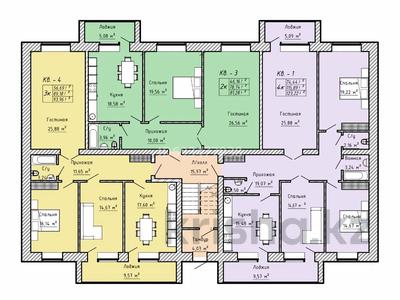 3-комнатная квартира, 94 м², 4/5 этаж, мкр Жана Орда, Самал 72/1 за ~ 25.4 млн 〒 в Уральске, мкр Жана Орда