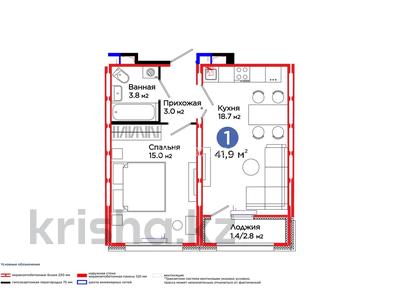 2-бөлмелі пәтер · 41.9 м² · 11/14 қабат, C 902 — Көктал Парк рядом,ключи выдадуть 28.02.2026, бағасы: 23 млн 〒 в Астане, Сарыарка р-н