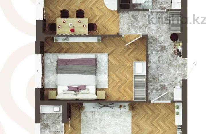 2-комнатная квартира · 57.7 м² · 5/9 этаж, Илияса Есенберлина 20 за ~ 28.2 млн 〒 в Усть-Каменогорске — фото 2