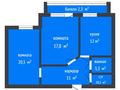 2-бөлмелі пәтер · 68.5 м² · 2/9 қабат, Алтынсарина 34, бағасы: 41.5 млн ₸ в Костанае — фото 2