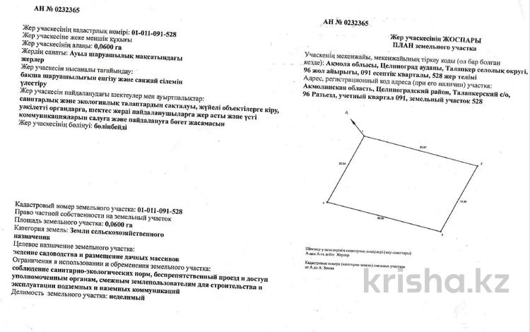 Жер телімі · 6 сотық, Ыбырай Алтынсарин, бағасы: 3.8 млн ₸ — фото 2