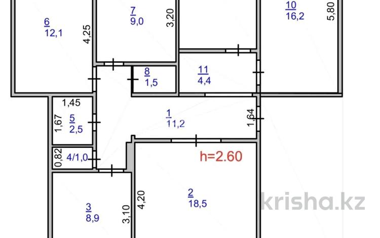 5-бөлмелі пәтер · 98 м² · 5/5 қабат, М.Жусупа — Абая-Машхур Жусупа, бағасы: 26 млн ₸ в Экибастузе — фото 61