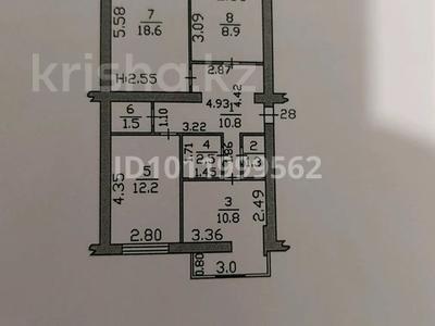 3-комнатная квартира · 69.2 м² · 2/5 этаж, Мкр. Каратал 55а — Назарбаев интеллектуальная школа за 30 млн ₸ в Талдыкоргане, военный городок Улан