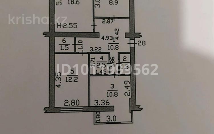 3-бөлмелі пәтер · 69.2 м² · 2/5 қабат, Мкр. Каратал 55а — Назарбаев интеллектуальная школа, бағасы: 30 млн ₸ в Талдыкоргане, военный городок Улан — фото 2