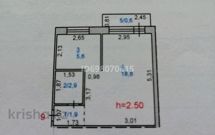 1-бөлмелі пәтер · 30 м² · 3/5 қабат, академика Сатпаева, бағасы: 14 млн 〒 в Павлодаре — фото 2