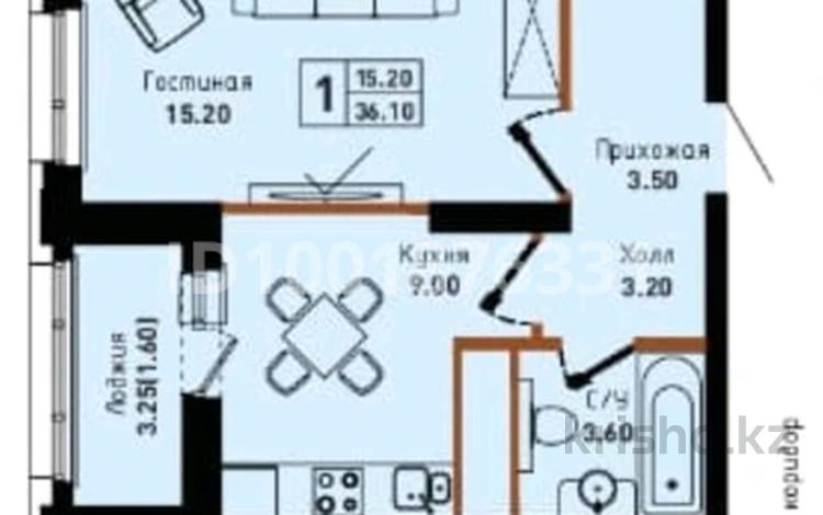1-комнатная квартира · 36 м² · 11/16 этаж, Сафуан Шаймерденов 4/1 — Нурлы жол за 17 млн 〒 в Астане, Алматы р-н — фото 2