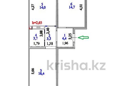 2-бөлмелі пәтер · 60 м² · 8/16 қабат, Бейбарыс Султан 31 — Парк Коктал, бағасы: 28.5 млн 〒 в Астане, Сарыарка р-н