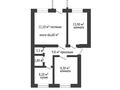 3-комнатная квартира · 66.6 м² · 2/2 этаж, мкр Жилгородок, Женис проспект за 12.5 млн ₸ в Актобе — фото 13