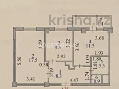 2-комнатная квартира, 59.1 м², 7/15 этаж, Айнаколь 56 за 20.5 млн 〒 в Астане, Алматы р-н