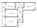 3-комнатная квартира · 107 м² · 1/9 этаж, Назарбаева 195 за ~ 52 млн ₸ в Костанае — фото 14