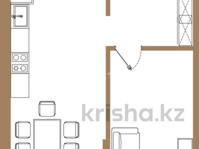 1-бөлмелі пәтер · 55.67 м² · 2/6 қабат, мкр Кайрат 2, бағасы: 27.8 млн ₸ в Алматы, Турксибский р-н