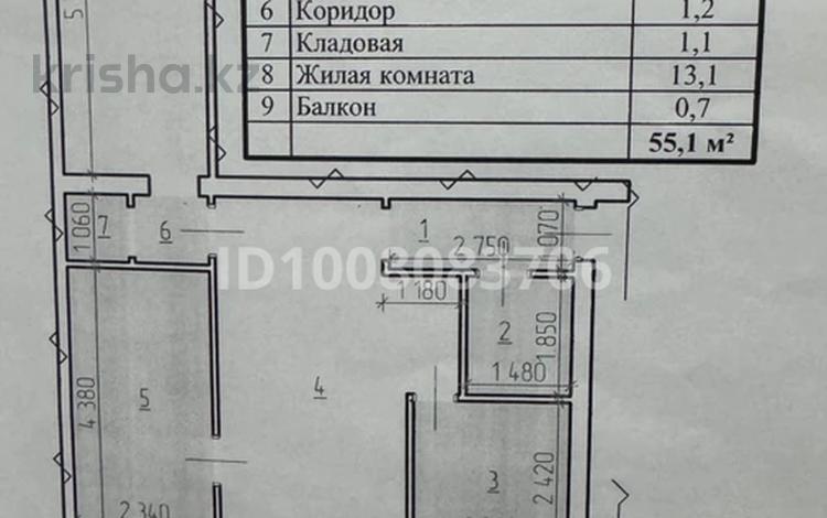 3-комнатная квартира · 56 м² · 4/4 этаж, Узенка, Узенка, район ЖБИ, Ишимская 72 за 8.5 млн ₸ в Караганде, Алихана Бокейханова р-н — фото 2