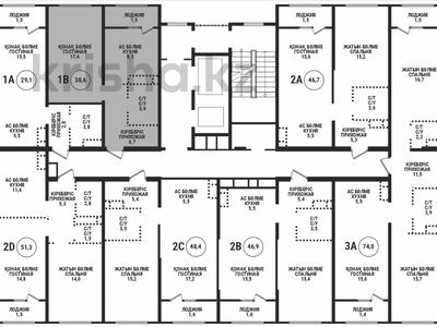 1-комнатная квартира · 38.6 м² · 5/12 этаж, Райымбека 210 за 33.5 млн ₸ в Алматы, Алмалинский р-н