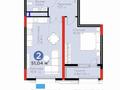 2-бөлмелі пәтер · 51.4 м² · 5/17 қабат, Толе би 52, бағасы: ~ 54 млн ₸ в Астане, Нура р-н — фото 3