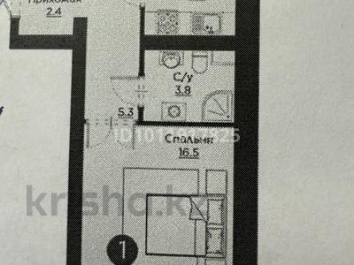 1-комнатная квартира · 39 м² · 7/9 этаж, ул. Айнаколь 64 за 21 млн ₸ в Астане, Алматы р-н