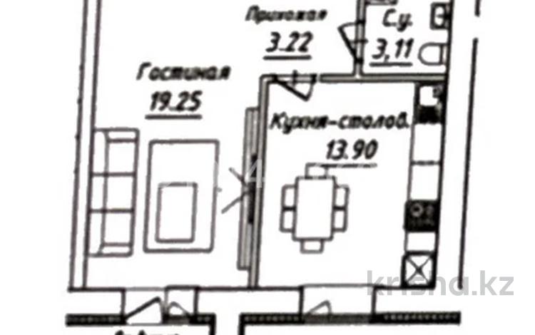 1-бөлмелі пәтер · 42 м² · 11/12 қабат, Жумекен Нажимеденов 38, бағасы: 19.7 млн ₸ в Астане, Сарайшык р-н — фото 2