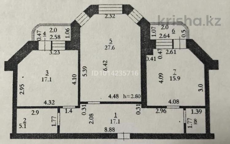 2-комнатная квартира · 87.4 м² · 1/5 этаж, мкр. Алтын орда 9/3 за 31 млн ₸ в Актобе — фото 2