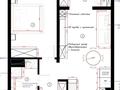 2-бөлмелі пәтер · 47 м² · 6/12 қабат, ул. Фадеева, 38г, бағасы: 29 млн ₸ в Алматы, Алатауский р-н