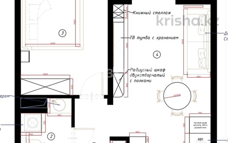 2-бөлмелі пәтер · 47 м² · 6/12 қабат, ул. Фадеева, 38г, бағасы: 29 млн ₸ в Алматы, Алатауский р-н — фото 2