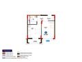 1-бөлмелі пәтер · 39.48 м² · 5/9 қабат, Хусейн бен Талал 1, 11/1-2, бағасы: 27 млн ₸ в Астане, Есильский р-н — фото 10