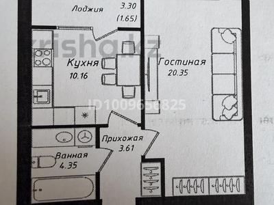 1-комнатная квартира · 39 м² · 8/12 этаж, Улы дала 38а за 24.1 млн ₸ в Астане, Нура р-н