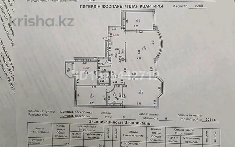 4-комнатная квартира · 195 м² · 8/9 этаж, Алихана Бокейхана 6 за 140 млн ₸ в Астане, Есильский р-н — фото 2