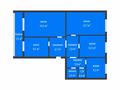 4-комнатная квартира · 90.1 м² · 9/10 этаж, Г. Каирбекова 336 за 30.9 млн ₸ в Костанае — фото 2