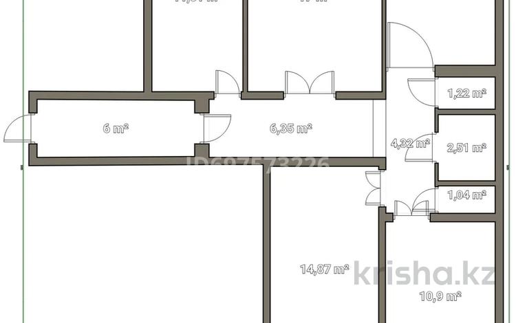 3-комнатная квартира, 90 м², 4/6 этаж, Ломова 181/3 — Ворушина-Гагарина за 24 млн 〒 в Павлодаре — фото 2