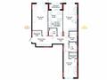 3-комнатная квартира · 123.98 м², Шамши Калдаяков 16 за ~ 78 млн ₸ в Астане, Сарайшык р-н — фото 3