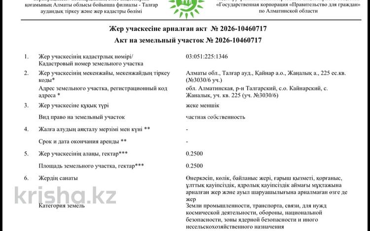 Промбаза · 25 соток, Даулет 1 за 30 млн ₸ в Алатау — фото 2