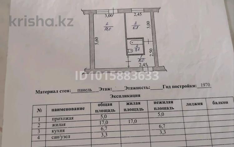 1-комнатная квартира · 36 м² · 1/5 этаж, Шанхай 7.90квартира — Возле автомойки микрорайон Шанхай за 13.5 млн ₸ в Байкент — фото 2