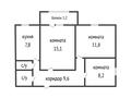 3-комнатная квартира · 57.8 м² · 3/5 этаж, Амангельды за 26 млн ₸ в Костанае — фото 11