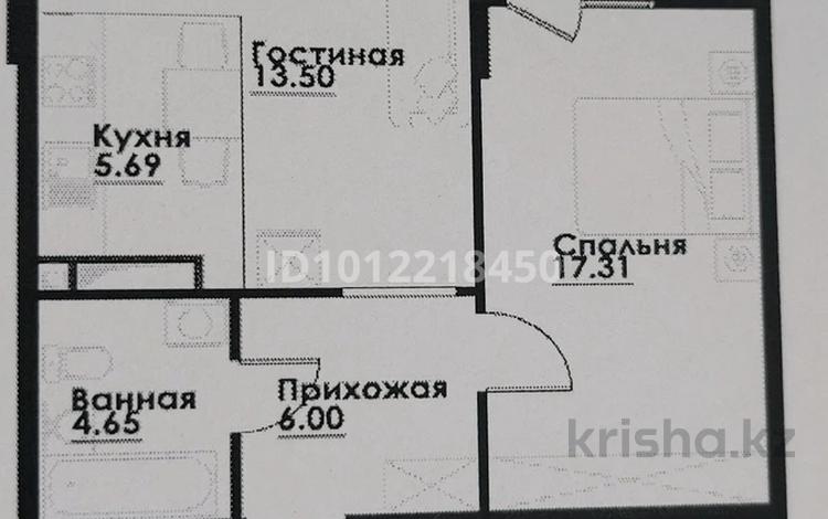 2-бөлмелі пәтер · 48.6 м² · 4/12 қабат, ул. Фадеева, 38г 4, бағасы: 31 млн ₸ в Алматы, Алатауский р-н — фото 2