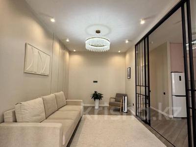 2-бөлмелі пәтер · 48.4 м² · 15/20 қабат, Гагарина, бағасы: 59 млн ₸ в Алматы, Бостандыкский р-н