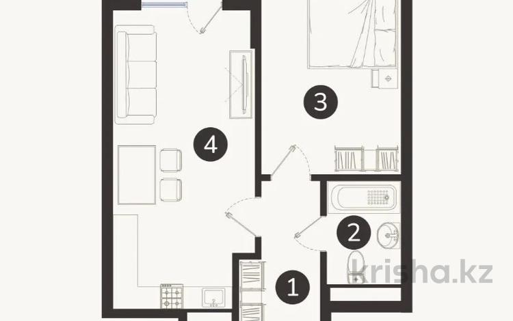 2-бөлмелі пәтер · 46.5 м² · 6/7 қабат, Естай, бағасы: 21.5 млн ₸ в  — фото 2